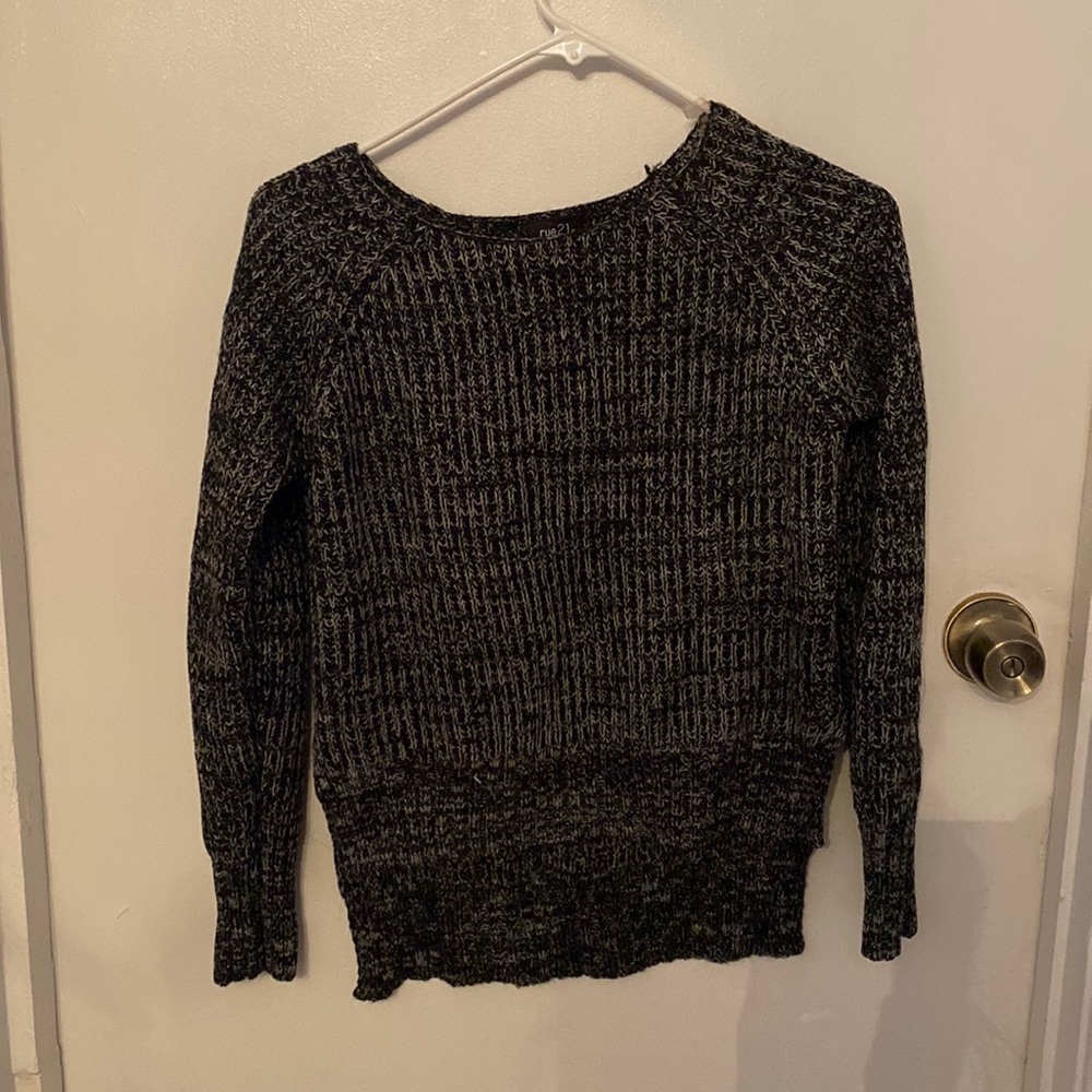 Black and white sweater